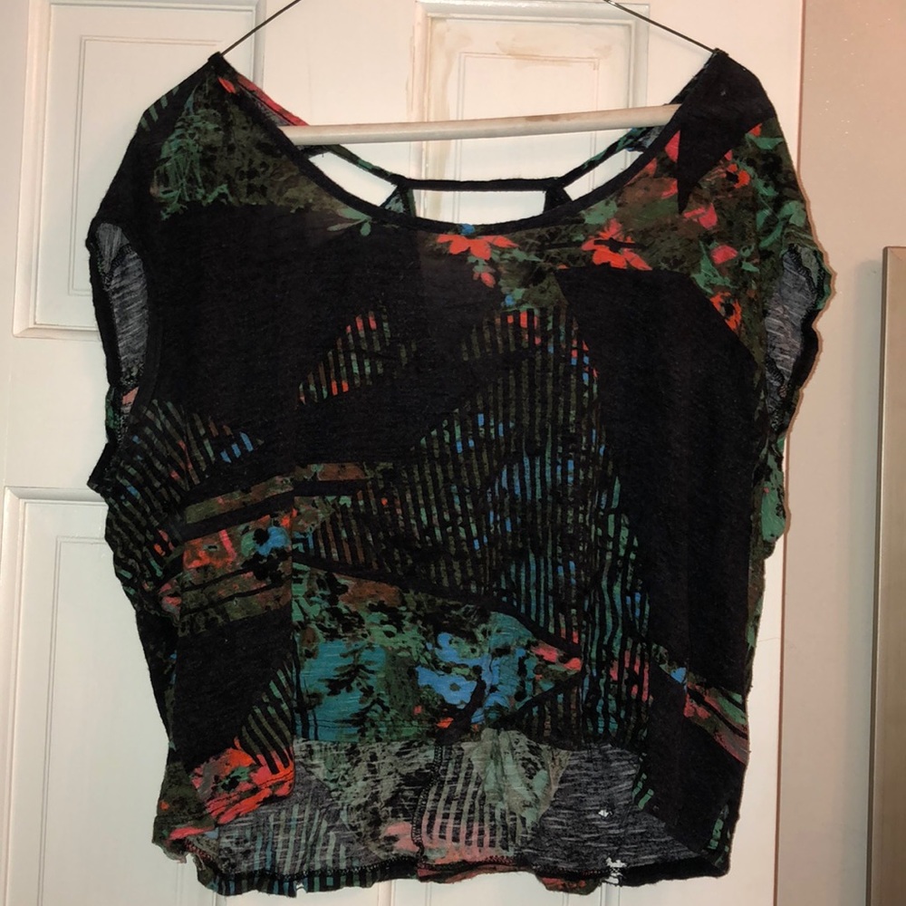 Silence + Noise Abstract Cutout Tee